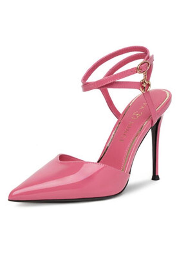 Eva Minge Szpilki MONA-SLT1582-2 Różowy. Kolor: różowy. Materiał: skóra. Obcas: na szpilce