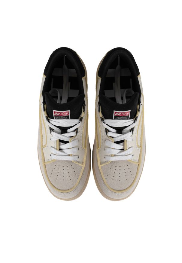 Diesel Sneakersy "S-Sinna" | Y02871-P4427 | Mężczyzna | Biały, Ecru. Okazja: na co dzień. Kolor: biały. Materiał: skóra. Wzór: aplikacja
