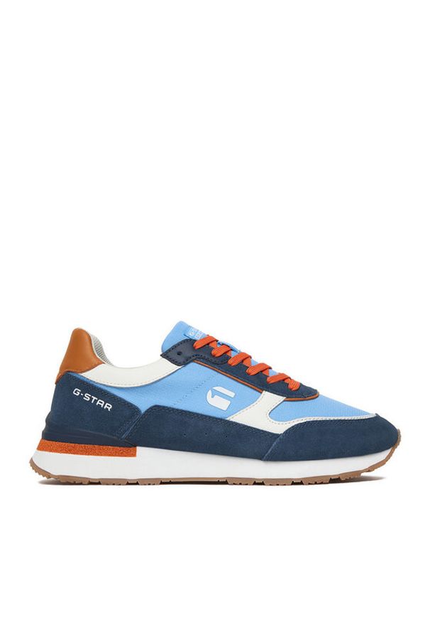 G-Star RAW - G-Star Raw Sneakersy EO-LUK-01 Niebieski. Kolor: niebieski. Materiał: skóra, zamsz