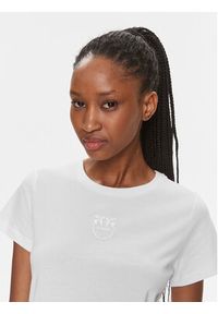 Pinko T-Shirt 100355 A1NW Biały Regular Fit. Kolor: biały. Materiał: bawełna #3