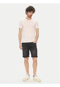 Tommy Jeans T-Shirt DM0DM20363 Różowy Slim Fit. Kolor: różowy. Materiał: syntetyk #3