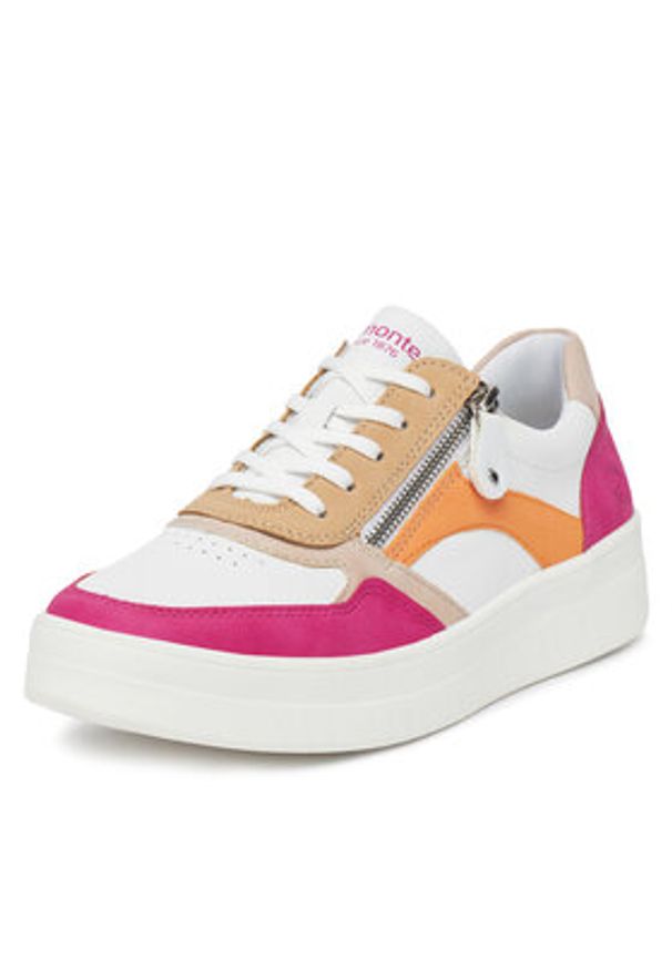 Remonte Sneakersy D0J01-84 Biały. Kolor: biały. Materiał: skóra