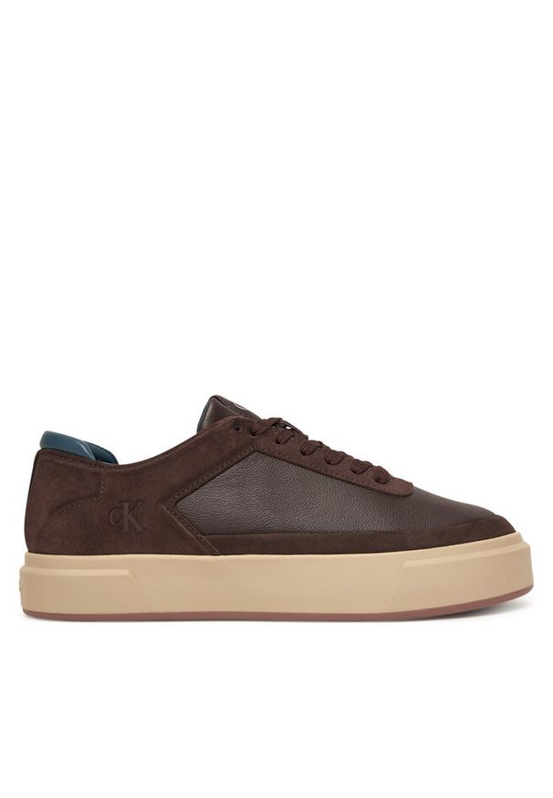 Sneakersy Calvin Klein. Kolor: brązowy