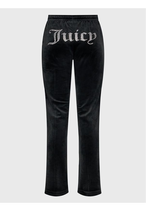 Juicy Couture Spodnie dresowe Tina JCAPW045 Czarny Regular Fit. Kolor: czarny. Materiał: dresówka, syntetyk