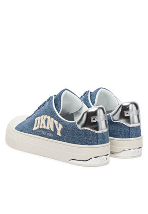 DKNY Trampki York K3566352 Granatowy. Kolor: niebieski. Materiał: materiał
