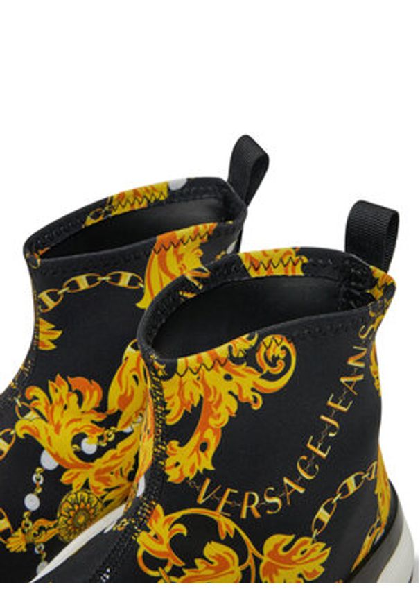 Versace Jeans Couture Sneakersy Dynamic 77VA3SA4 Czarny. Kolor: czarny. Materiał: materiał