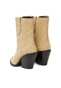 Badura Kowbojki EO-BRAYLE-121881 Beżowy. Kolor: beżowy. Materiał: zamsz, skóra #4