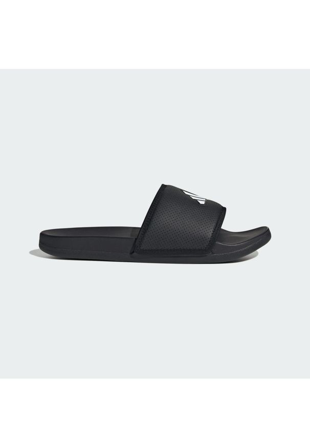 Adidas - Klapki Adilette Komfort. Kolor: czarny, biały, wielokolorowy. Styl: sportowy
