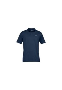 Koszulka treningowa męska Under Armour Performance Polo 2.0. Typ kołnierza: polo. Kolor: niebieski. Materiał: elastan, poliester. Styl: sportowy