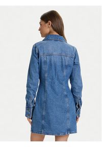 Guess Jeans Sukienka jeansowa W5BK48 D5M48 Niebieski Slim Fit. Kolor: niebieski. Materiał: bawełna #4