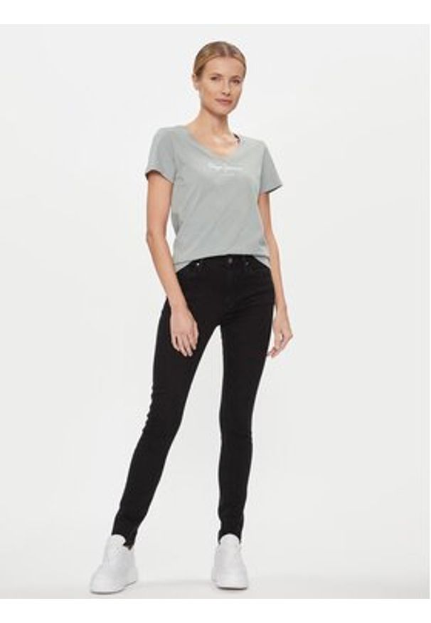 Pepe Jeans Jeansy PL204584XG6 Czarny Skinny Fit. Kolor: czarny
