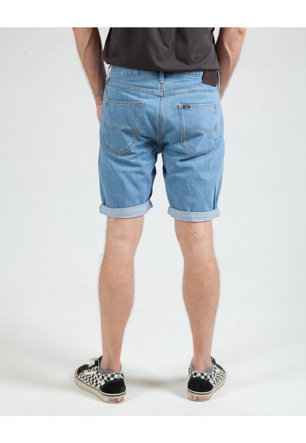 Lee - LEE 5 Pocket Short MĘSKIE SZORTY JEANSOWE LIGHT STONE L73EJLVL 112120447. Materiał: jeans