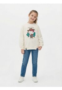 Sinsay - Bluza crewneck z nadrukiem Hello Kitty - kremowy. Kolor: kremowy. Wzór: nadruk, motyw z bajki #1