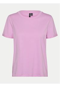 Vero Moda T-Shirt Paula 10243889 Różowy Regular Fit. Kolor: różowy. Materiał: bawełna