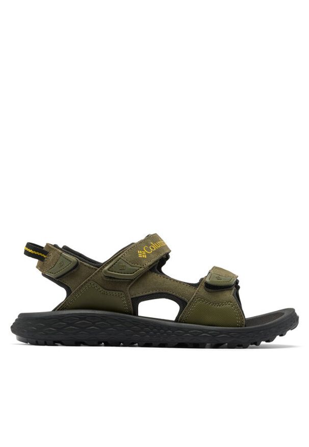 columbia - Columbia Sandały KONOS™ HIKER 3-STRAP 2121571 Zielony. Kolor: zielony. Materiał: materiał