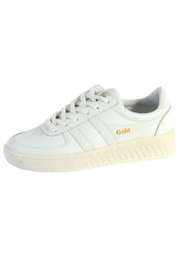 Buty do chodzenia damskie Gola Grandslam Leather. Zapięcie: sznurówki. Kolor: biały. Materiał: materiał, syntetyk. Szerokość cholewki: normalna. Sport: turystyka piesza