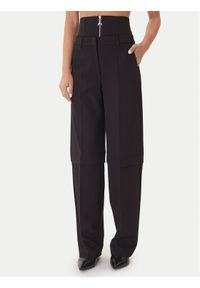 Patrizia Pepe Spodnie materiałowe 2P1706 A498 Czarny Regular Fit. Kolor: czarny. Materiał: syntetyk #1