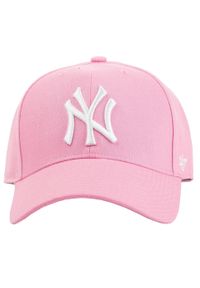 47 Brand - Czapka z daszkiem - New York Yankees Czapka regulowana. Kolor: różowy. Styl: sportowy