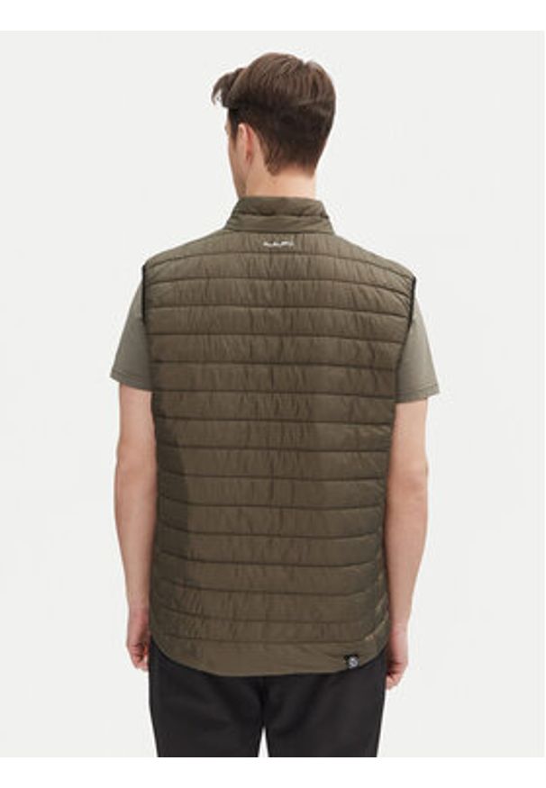 Aulp Kamizelka Mocco Khaki Slim Fit. Kolor: brązowy. Materiał: syntetyk