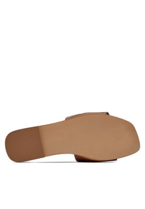 Karl Lagerfeld - KARL LAGERFELD Klapki KL85400 Brązowy. Kolor: brązowy. Materiał: skóra