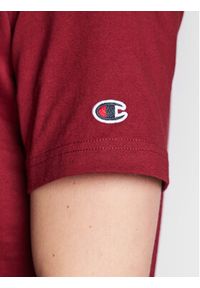 Champion T-Shirt Bookstore Logo 217882 Bordowy Regular Fit. Kolor: czerwony. Materiał: bawełna