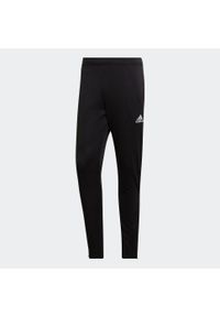 Spodnie do piłki nożnej Adidas Entrada 22. Kolor: czarny. Materiał: dresówka. Sport: piłka nożna