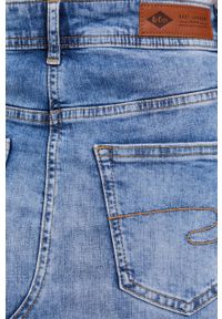 Lee Cooper Spódnica jeansowa mini prosta. Okazja: na co dzień. Kolor: niebieski. Materiał: jeans. Styl: casual #3