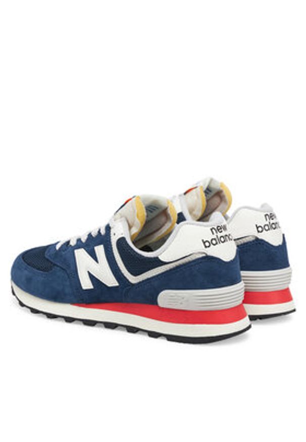 New Balance Sneakersy U574VPN Granatowy. Kolor: niebieski. Materiał: skóra, zamsz. Model: New Balance 574