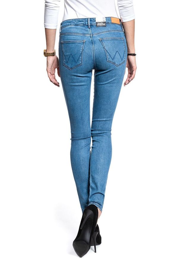 Wrangler - WRANGLER SKINNY DAMSKIE SPODNIE JEANSOWE SOFT WORN W28KJE12P 112128280