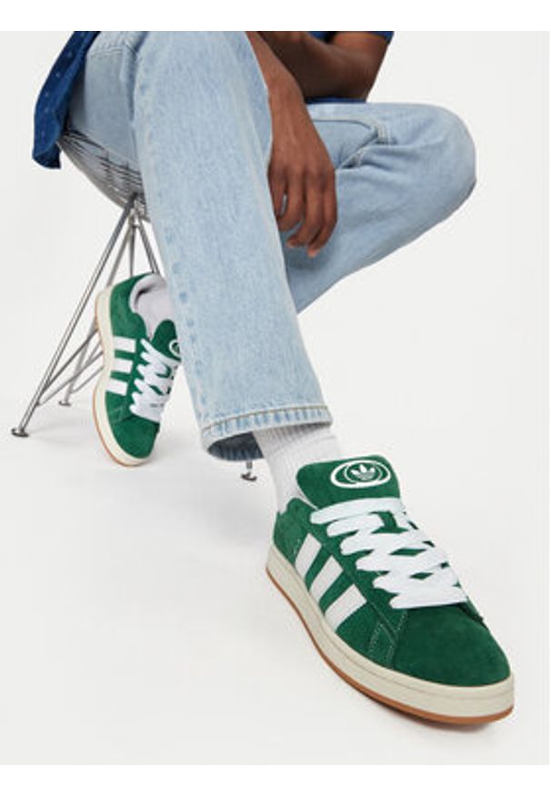 Adidas - adidas Sneakersy Campus 00S H03472 Zielony. Kolor: zielony. Materiał: skóra, zamsz. Model: Adidas Campus