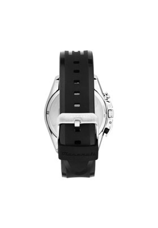 Maserati Zegarek Traguardo Chronograph R8871612047 Czarny. Kolor: czarny. Materiał: syntetyk
