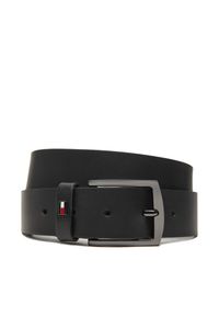 TOMMY HILFIGER - Pasek Męski Tommy Hilfiger. Kolor: czarny