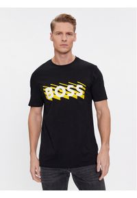 BOSS - Boss T-Shirt Teebossrete 50495719 Czarny Regular Fit. Kolor: czarny. Materiał: bawełna