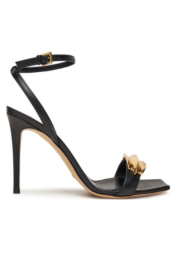 Elisabetta Franchi Sandały SA-45L-52E2 Czarny. Kolor: czarny. Materiał: skóra