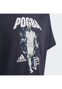 Adidas - Graficzna koszulka piłkarska dla dzieci adidas Pogba. Kolor: niebieski. Sport: piłka nożna