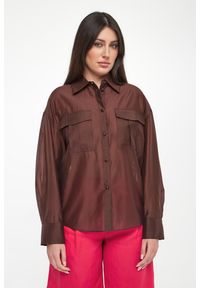 Twinset Milano - Koszula damska satynowa TWINSET ACTITUDE. Materiał: satyna #4