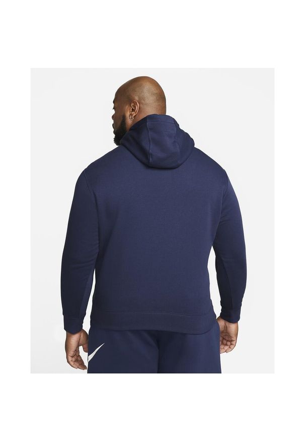 Bluza z kapturem Nike Sportswear Club Fleece, Mężczyźni. Typ kołnierza: kaptur. Kolor: niebieski. Materiał: bawełna, materiał