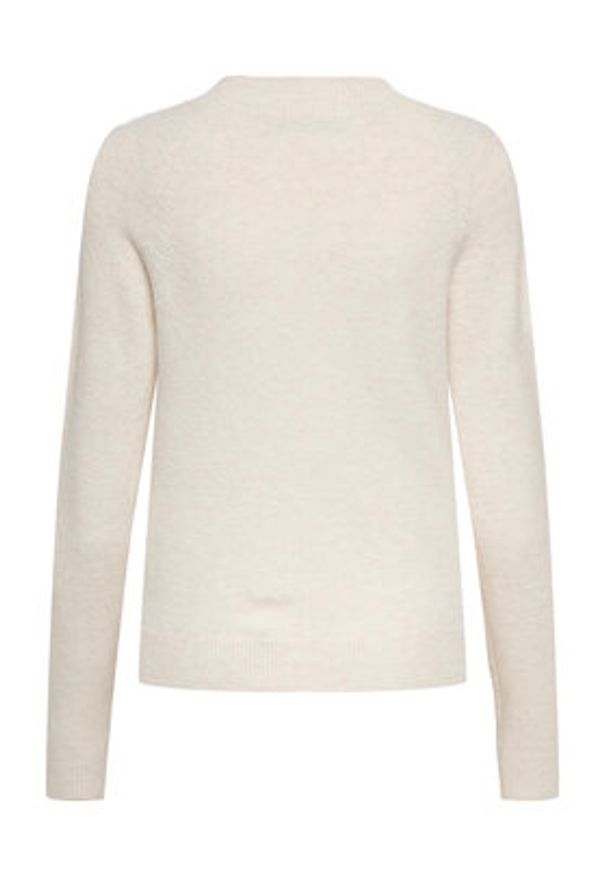 only - ONLY Sweter Rica 15204279 Beżowy Regular Fit. Kolor: beżowy. Materiał: syntetyk