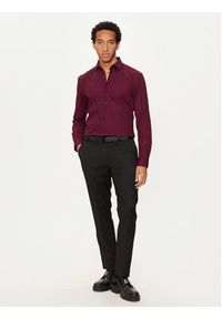 Hugo Koszula C-Jenno 50289499 Bordowy Slim Fit. Kolor: czerwony. Materiał: bawełna #5