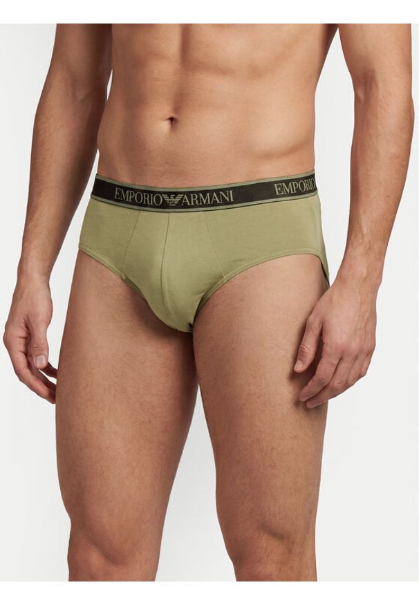 Emporio Armani Underwear Komplet slipów EM000369 AF20669 M7115 Kolorowy. Materiał: bawełna. Wzór: kolorowy