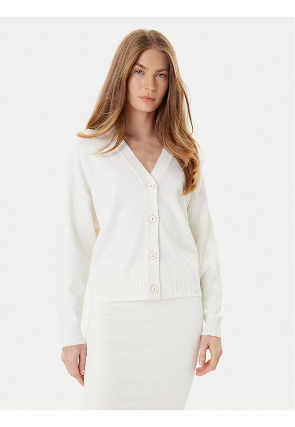 Marciano Guess Kardigan 5YGR13 5036Z Écru Regular Fit. Materiał: wiskoza