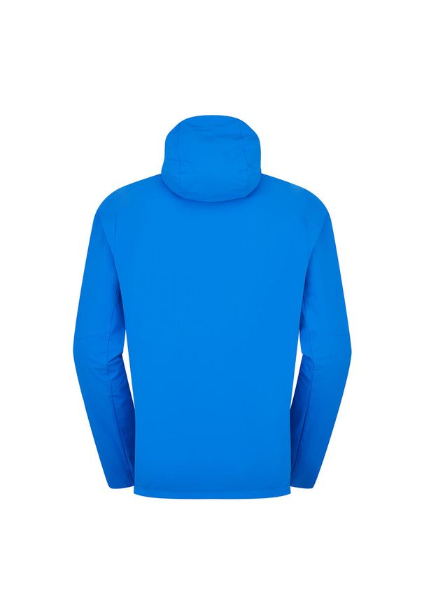 Kurtka softshellowa rozpinan Rab Borealis Alpine Hoody z kapturem. Typ kołnierza: kaptur. Kolor: niebieski