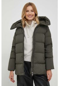 Hetrego kurtka puchowa Sloan damska kolor zielony zimowa. Kolor: zielony. Materiał: puch. Sezon: zima