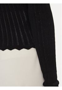 only - ONLY Sweter Dee 15259708 Czarny Regular Fit. Kolor: czarny. Materiał: wiskoza #5