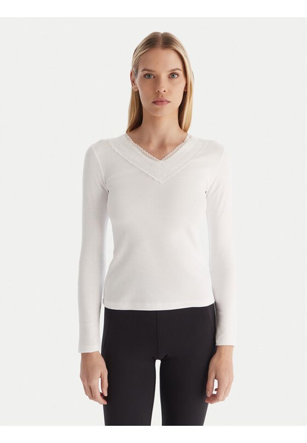 YSABEL MORA - Ysabel Mora Bielizna termoaktywna górna 70009 Biały Slim Fit. Kolor: biały. Materiał: syntetyk