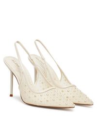 Aldo Sandały Pearlescent 13967481 Biały. Kolor: biały. Materiał: materiał