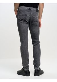 Big-Star - Spodnie jeans męskie skinny Deric 993. Okazja: na co dzień. Kolor: czarny. Styl: casual #6