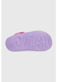 skechers - Skechers klapki dziecięce Foamies kolor fioletowy. Nosek buta: okrągły. Kolor: fioletowy. Materiał: guma #5