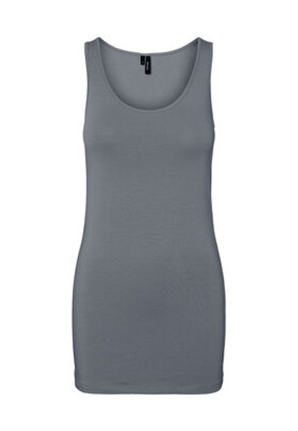 Vero Moda Top Maxi 10185110 Szary Regular Fit. Kolor: szary. Materiał: bawełna