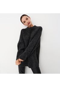 Mohito - Sweter z domieszką wełny - Czarny. Kolor: czarny. Materiał: wełna